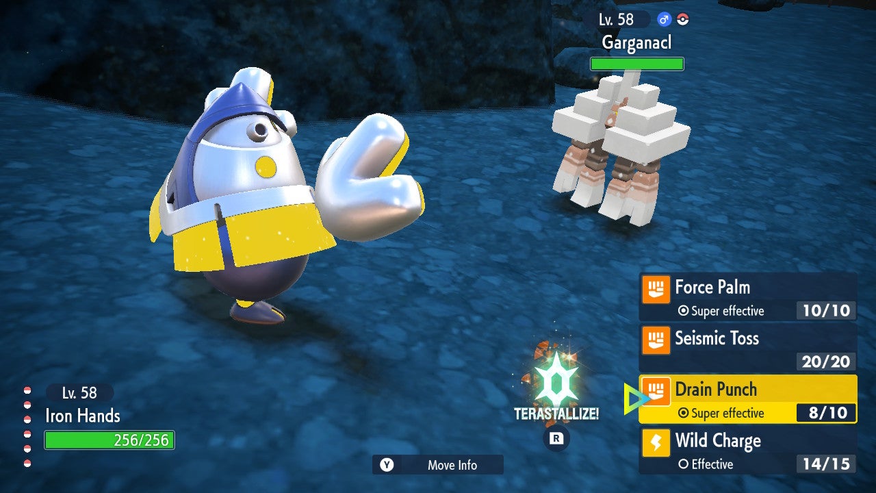 Iron Hands build for 5 star and 6 star solo raids in Pokémon Scarlet